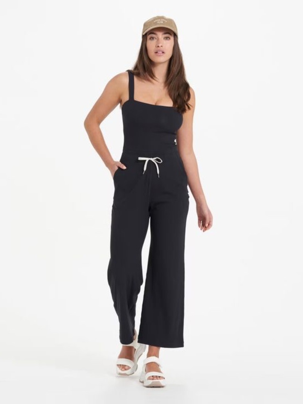Vuori Mudra Pose black soft knit jumpsuit XS